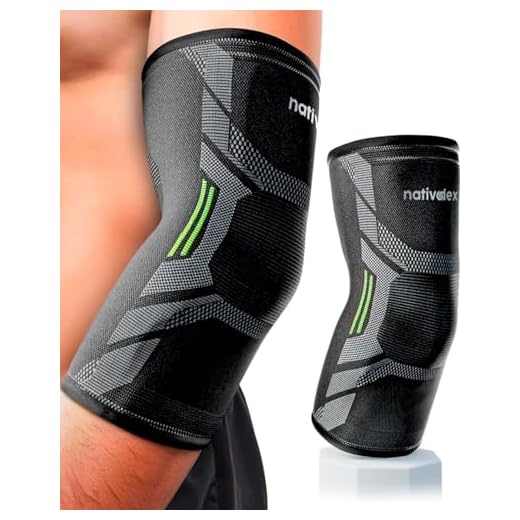 NativoDex Codera de Compresión para Epicondilitis y Tendinitis, para Hombre y Mujer, Codera Deportiva para Codo de Tenista, Crossfit, Codo Golfista (M, Verde)