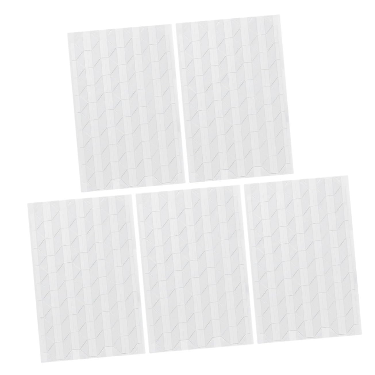 HOMSFOU 5 Sheets Self Adhesive Photo Corners Adhesive Photo Stickers for Scrapbooking