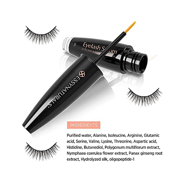 EssyNaturals-Eyelash-and-Brow-Growth-Serum-Irritation-Free-Formula-3-Months-Supply-3ml Essynaturals Premium Eyelash Growth Serum for Longer, Fuller, Thicker Lashes