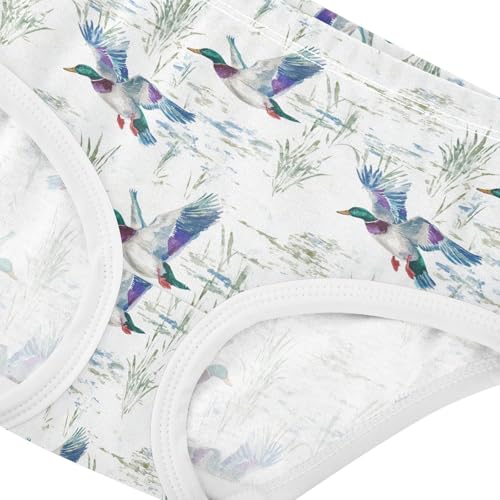 Girls Underwear Soft Cotton Mallard Ducks Kids Panties in Sizes 2/3t, 4t, 5t, 6 and 84
