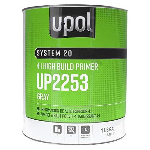 U-POL Products 2253 System 2025 DTM 2K Hs Urethane Primer Filler - 1 Gallon Cover