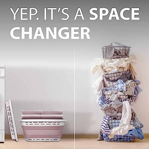 BROOKSTONE-1-UNIT-11-GALLONS-OUR-LARGEST-BASKET-EVER-24-Collapsible-Laundry-Basket-Comfort-Non-Slip-Grip-Handles-Minimalist-Space-Saving-Design-Portable-Pop-Up-Hamper-BPA-FREE