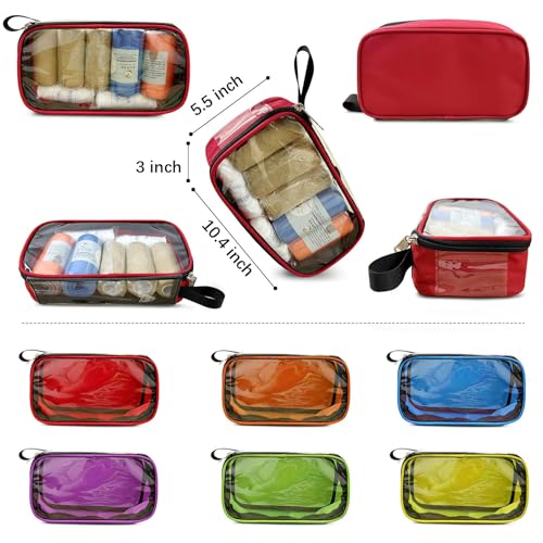 Image of Gatycallaty First Aid Backpack - Medical Evacuation Bag - Red Emergency Lifeguard Bag for Ems Emt First Responders (Black, Pack of 2)