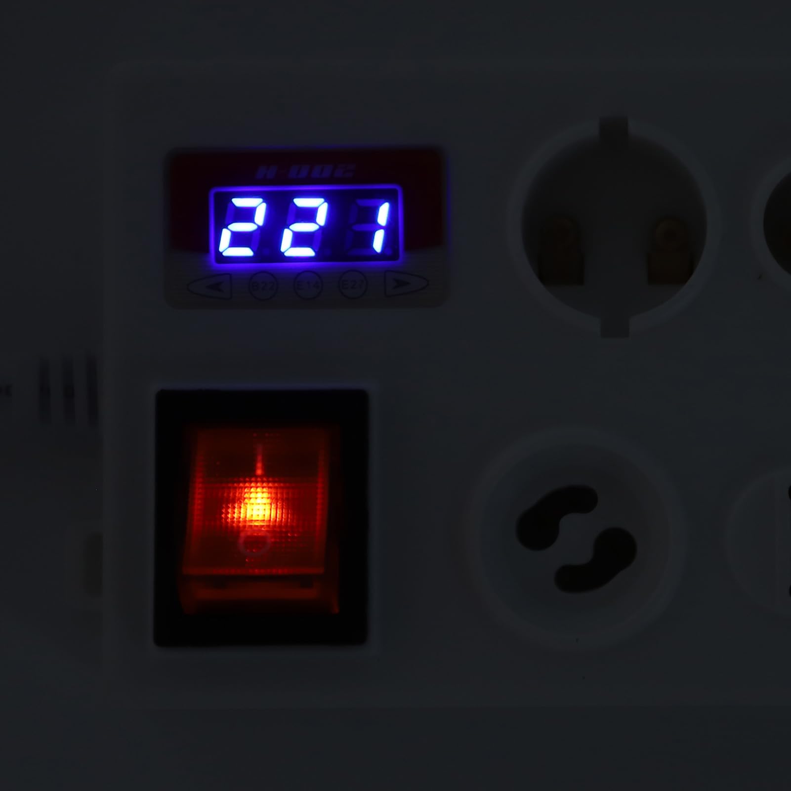 Eujgoov Parametr LAMET Tester LAGE TESTOWANIE ZROBIONA Z B22 E14 E27 GU10 G4 do Podstawy Lampy G12 G9 (Wtyczka UE 85-265V)