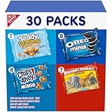 Nabisco Team Favorites Variety Pack, OREO Mini, CHIPS AHOY! Mini, Teddy Grahams Honey & Barnum's Animal Crackers, 30 Snack Packs