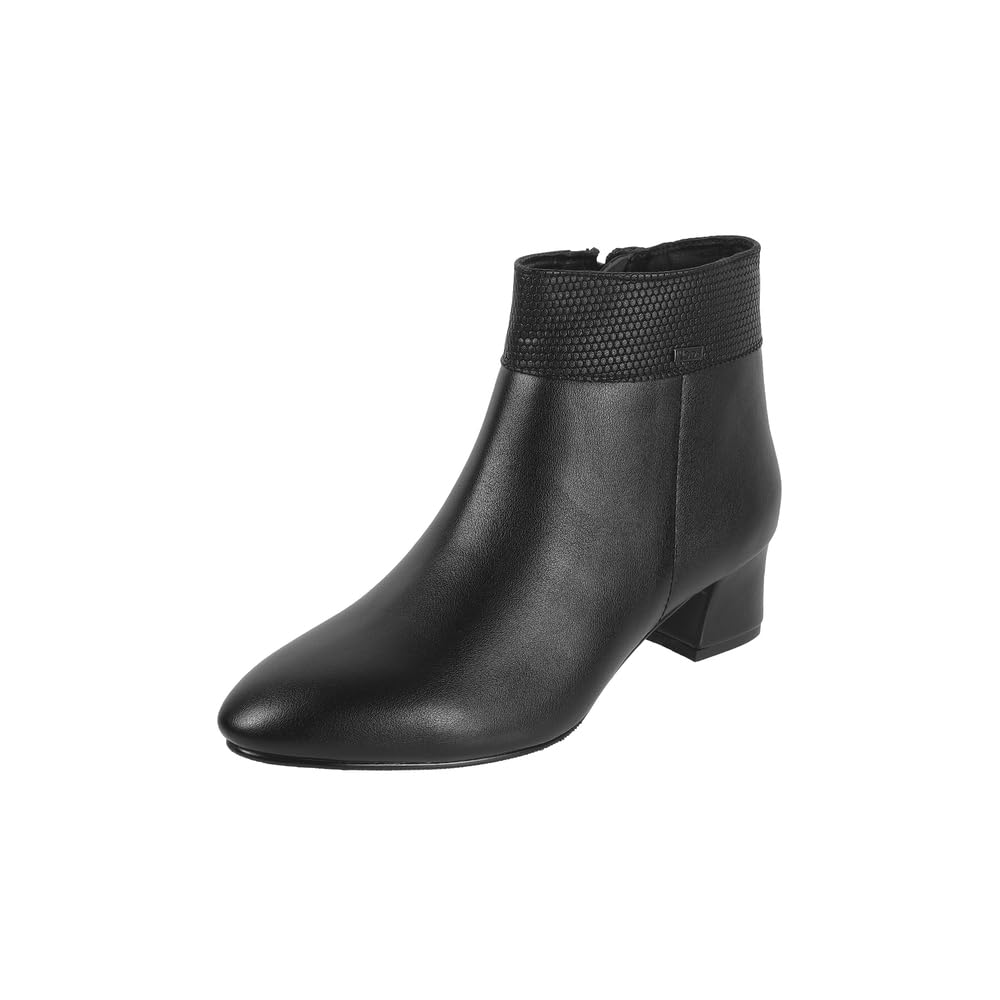 Women's Faux Leather Heeled Fashion Chelsea Ankle Boots