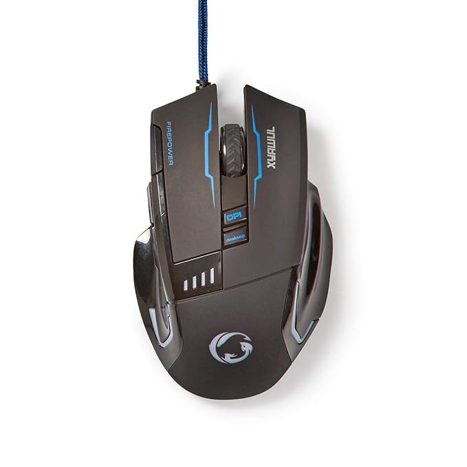 Amigo Nedis Wired Gaming Mouse | RGB Mouse Backlite |with 8 Programmable Buttons | 4000 DPI (Black) at Rs. 1375