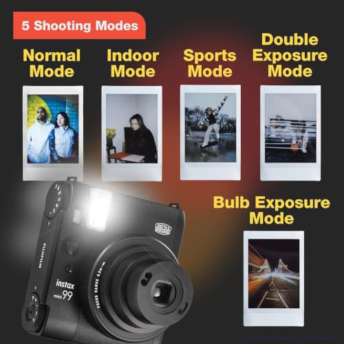 Image of Fujifilm Instax Mini 99 Instant Film Camera (Black w / 60 Film Sheets)