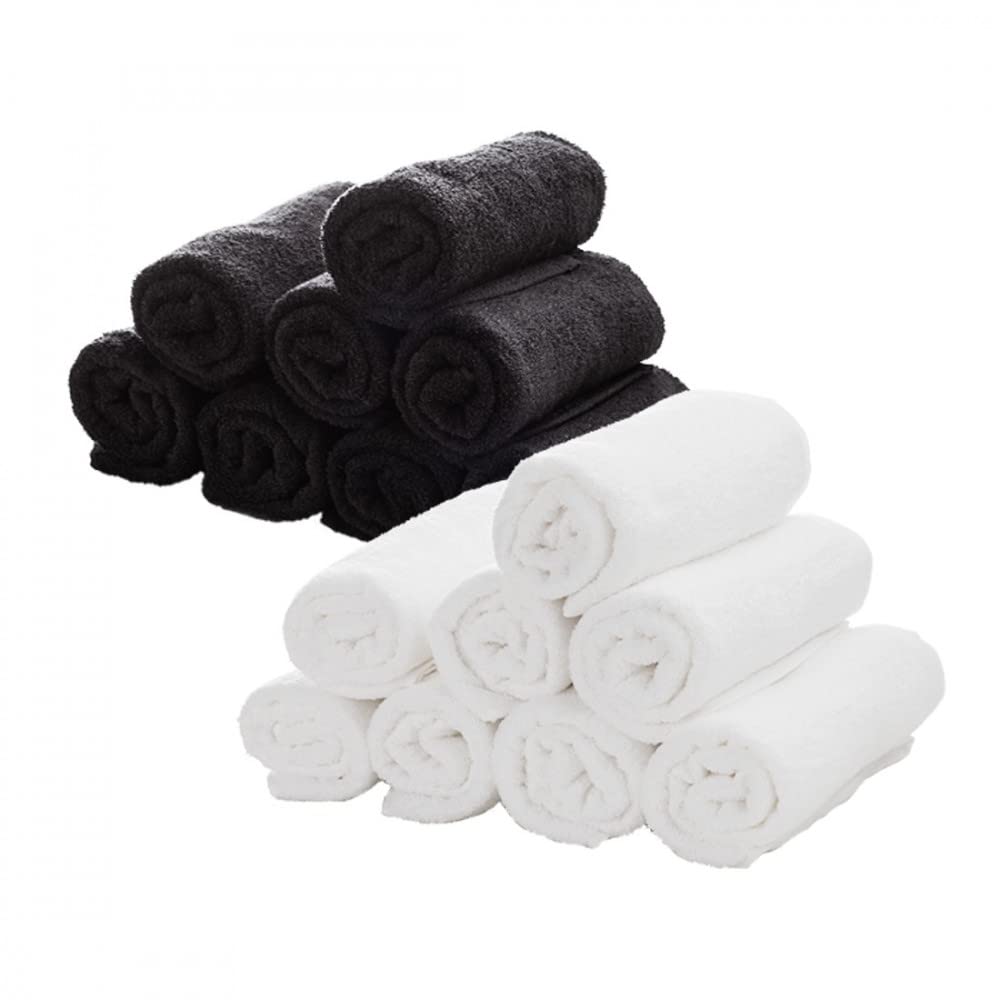 Set 5 Asciugamani Neri Professionali Per Parrucchieri - Telo 50x90cm In Spugna 380Gr, Tintura Indanthrene - Foto 2