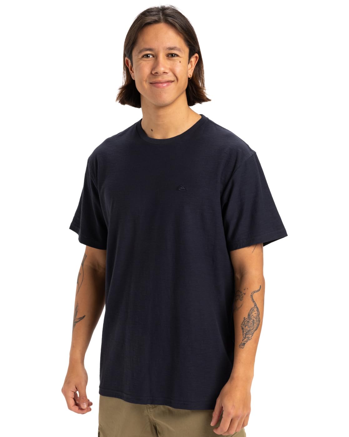 Quiksilver Knit top SLUB ROUNDNECK Men Black XXL