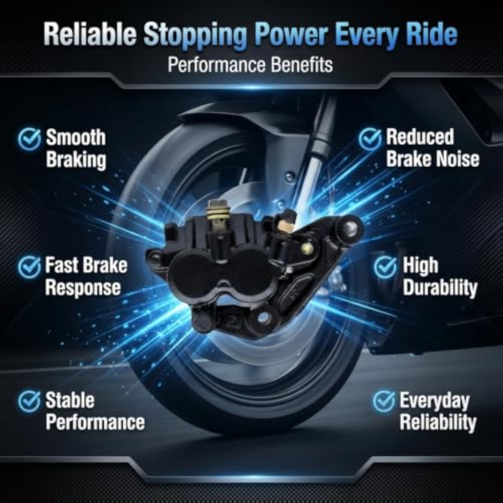 Front Brake Caliper Assembly Compatible for Yamaha R15 FEZ