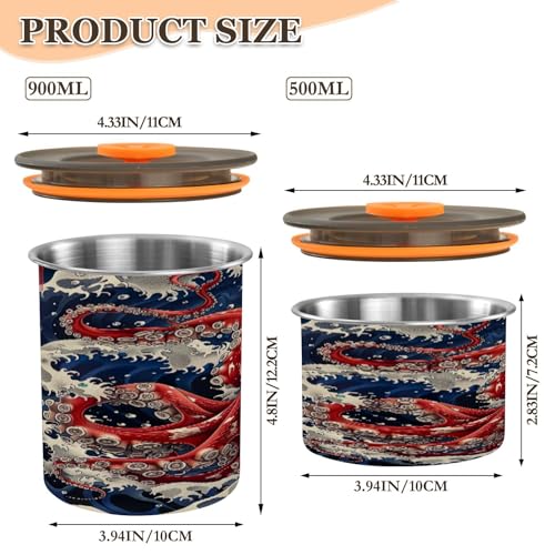 Contenedor hermético para café de acero inoxidable Blueangle 30oz miniatura 2