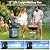 Ausic Outdoor Misting Fan for Outside, 5 Gal 12" Pro Portable Mister Fan with Water Box, 30000mAh Rechargeable Cooling Fan with Adapter, LED Light, Patio/Sports/Camping Essentials - Telescopic Handle