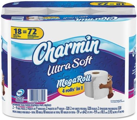 Ultra Soft Bathroom Tissue, 328 Sheets/Roll, 18/Carton