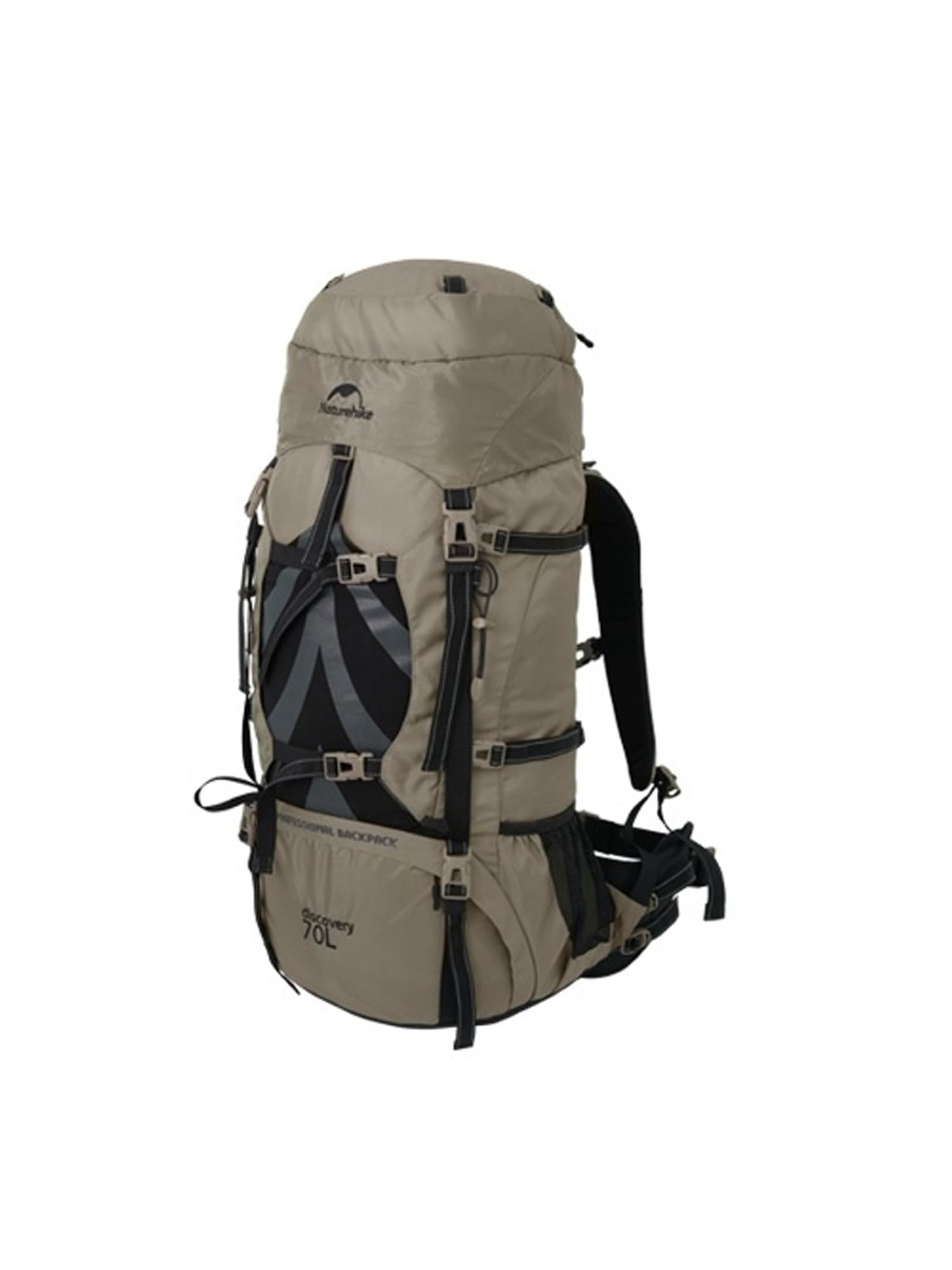 Naturehike Lekki plecak turystyczny 70L, wodoodporny plecak górski z pokrowcem przeciwdeszczowym, plecak outdoorowy dla dorosłych