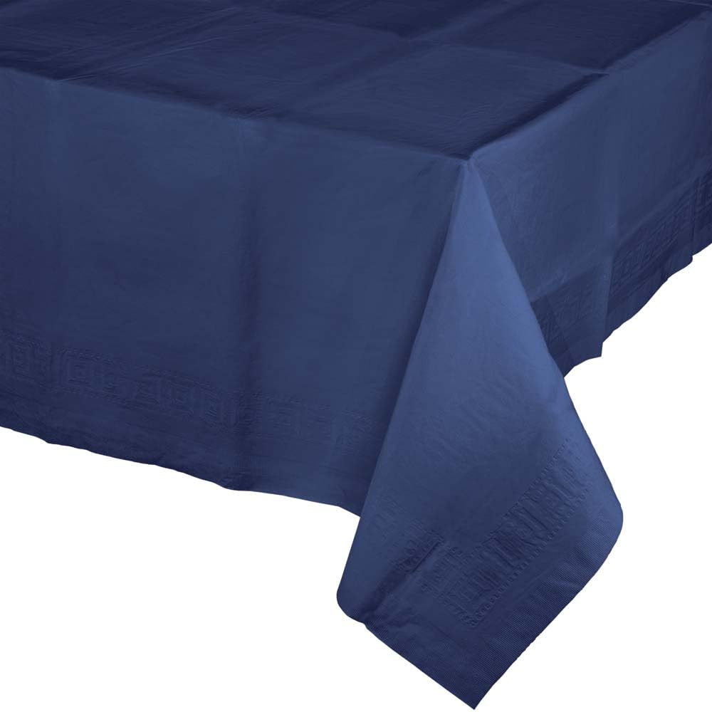 Trendware Navy Blue Paper Tablecloths, 3 Count