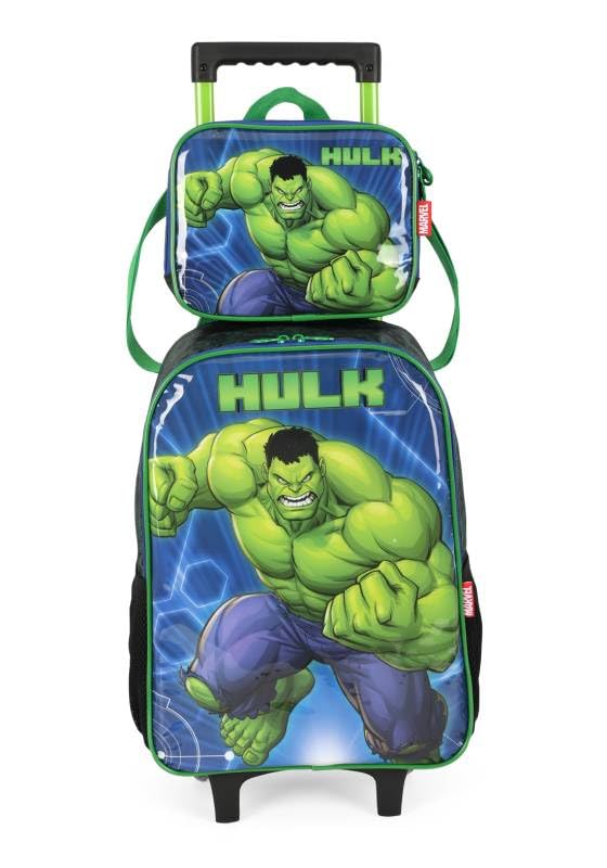 Kit Mochila Carrinho Luxcel+Lanch Hulk Vd Claro Ic41572ag72ag