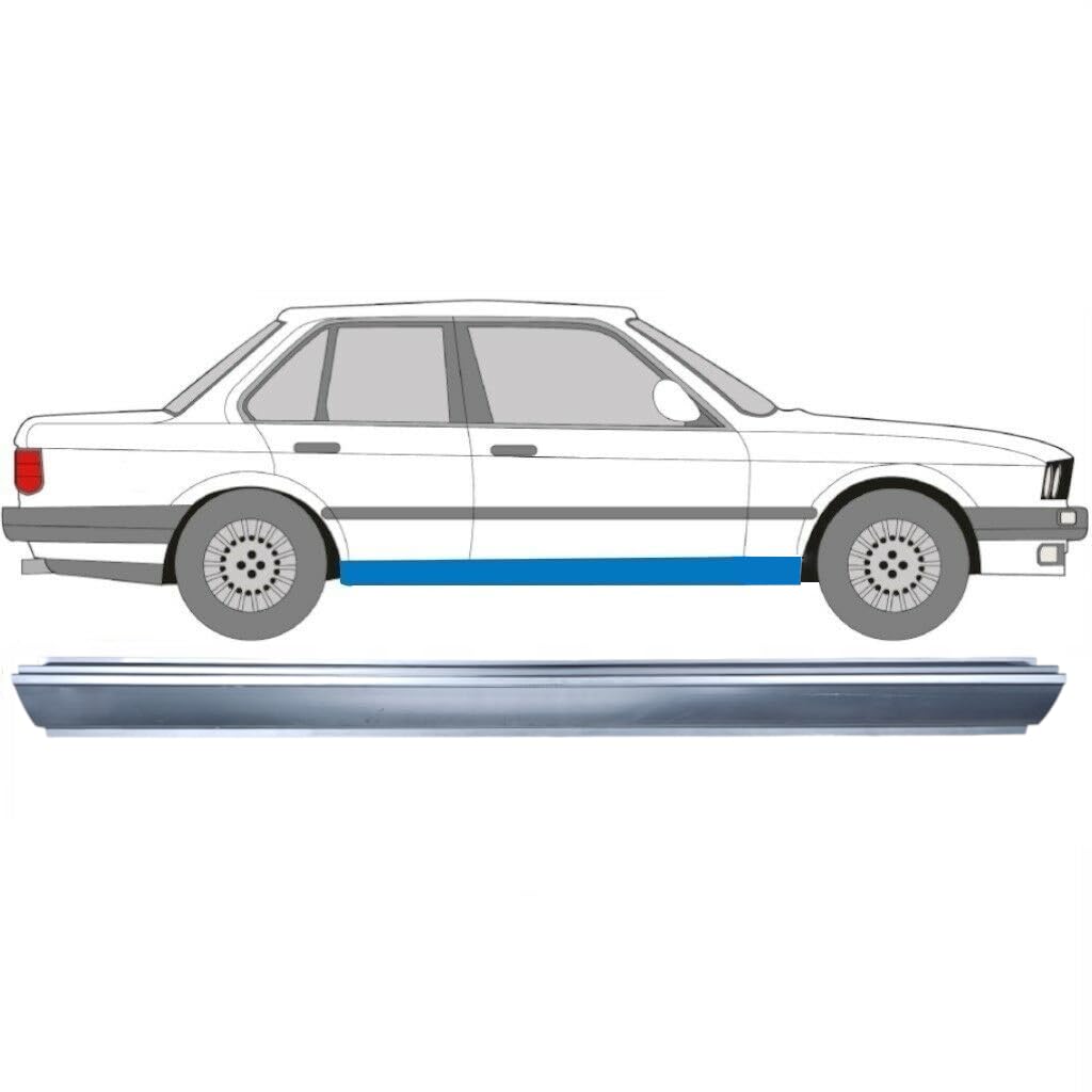 Reparaturblech Schweller für BMW 3 E30 1982-1994 / Links = Rechts (symmetrisch)