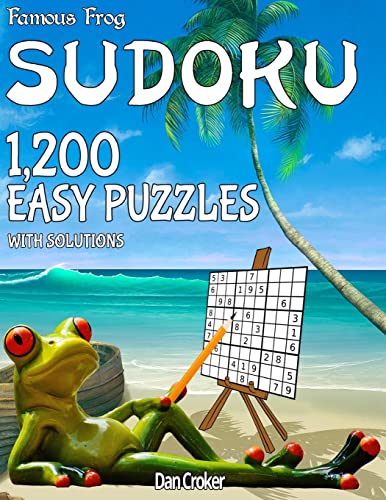Famous Frog Sudoku 1,200 Easy Puzzles With Solutions: A Beach Bum Series Book