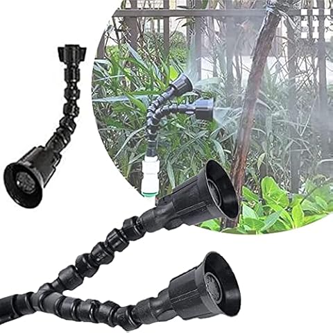 YYNN 2pcs 360 Degree Rotating Spray Nozzle, Adjustable 360 Degree Rotating Spray Nozzle, Double head Garden Sprinkler Mist Fog Nozzle Spray (Universal double head) Cover