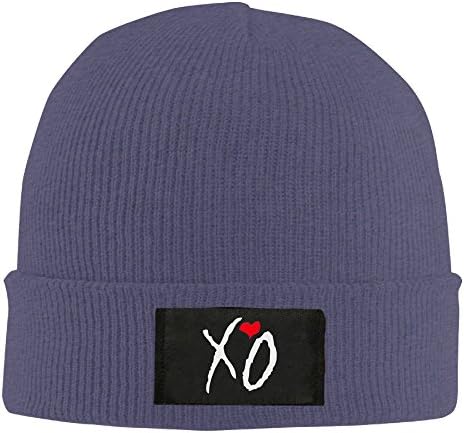 Gdlov The Weeknd XO Men Women Unisex Winter Warm Acrylic Watch Knit Woolen Beanie Cap Hat Size One Size US Navy