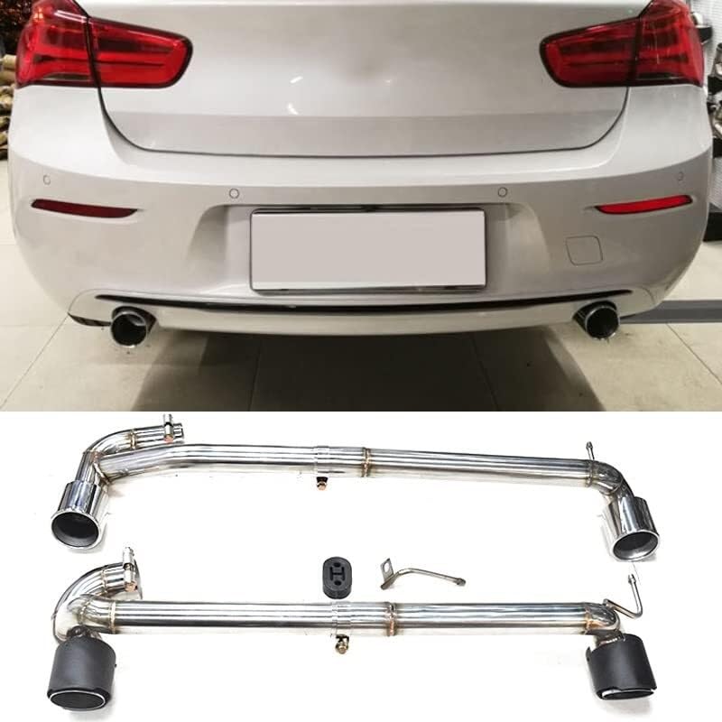 Terminale di Scarico 1 Set per BMW Serie 1 118i 2013-2016 terminale di Scarico Doppio in Acciaio Inossidabile