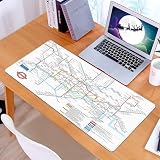 Deslizamiento libre: La superficie suave y lisa de esta mouse pad para juegos permite que el ratón se mueva con precisión y rapidez mientras juega o trabaja, reduciendo la fricción y proporcionándole la experiencia de juego más cómoda.