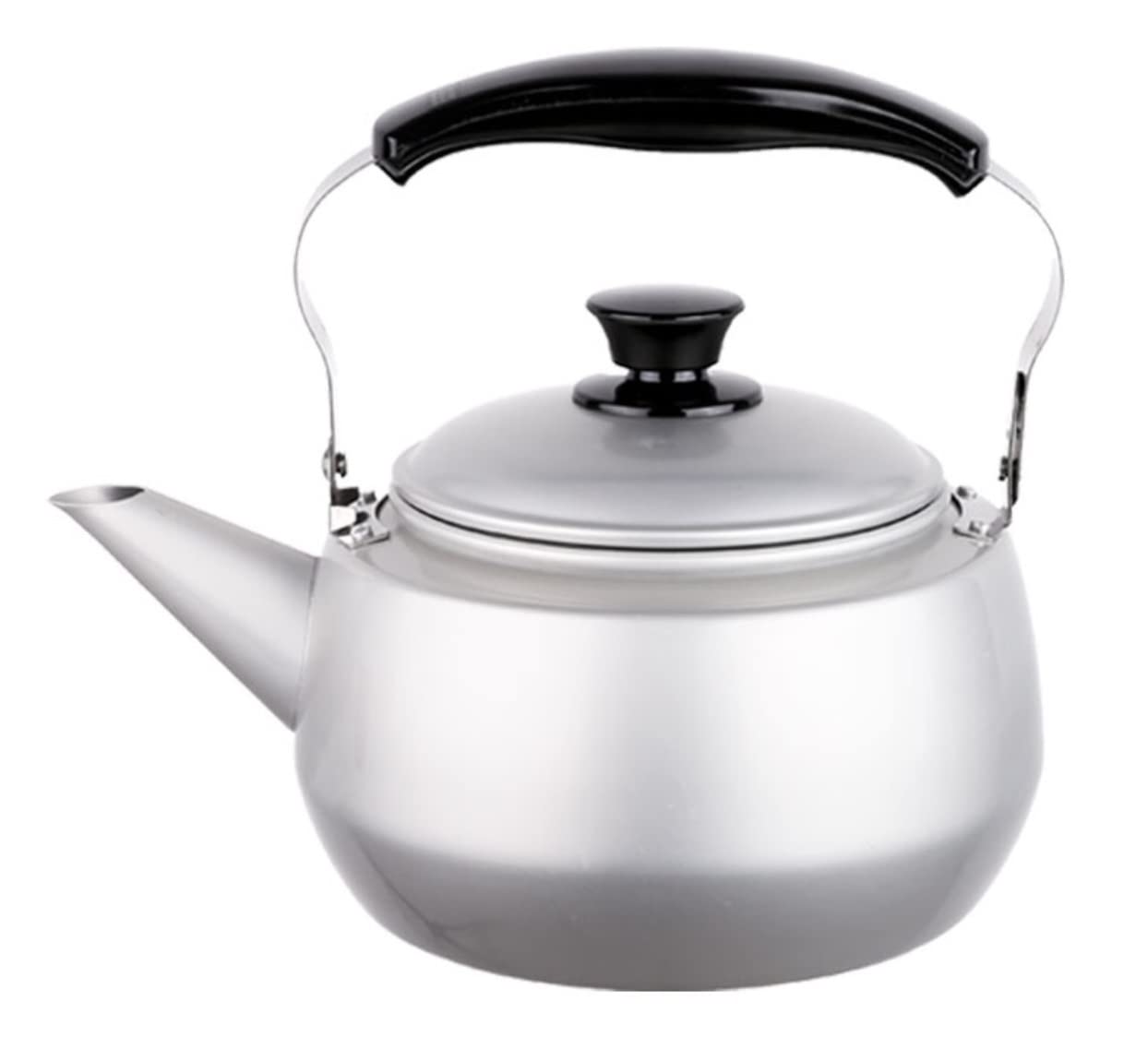 Hervidor De Estufa Hervidor De Agua Gran Capacidad 4,5 L, Tetera Aluminio para Estufa Carbón, Gas, Hogar, Caño Largo, Mango Baquelita Antiescaldado Tetera Infusiones