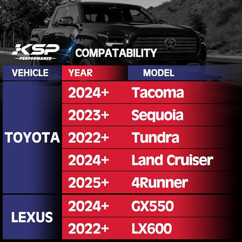 Image of KSP 4PCS 6x139.7 Wheel Spacers for 2023+ Tundra 2024+ Tacoma 2025+ 4Runner, 1.5 inch 6x5.5 Wheel Adapter with 14x1.5 Lug Studs 95.2mm Hub Bore, Compatible with Toyota-Lexus 6 Lug