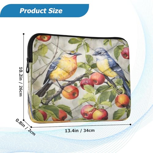 Funda para portátil 13-14 pulgadas impermeable con diseño de aves miniatura 3