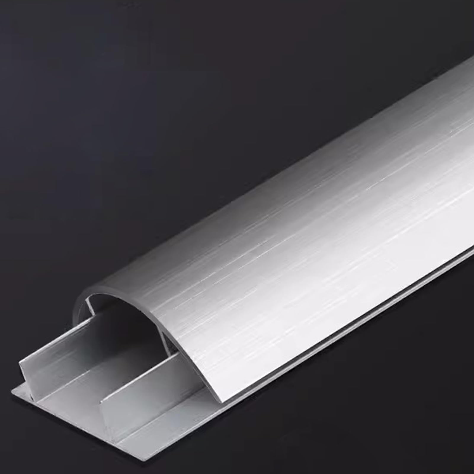 Passacavi Canalizzazione Per Cavi, Coprifili Semicircolari In Alluminio, Resistente Conduttore Autoadesivo Dell'interno Dell'esterno Resistente Alle Intemperie ( Color : WxHxL(1m) , Size : 77.9x17.4mm