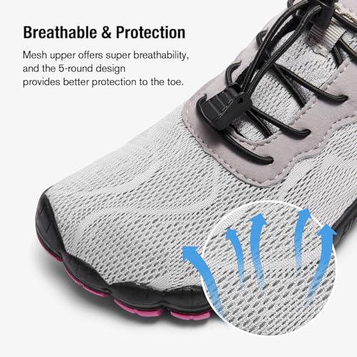 image for HIITAVE Women Water Shoes Quick Dry Barefoot Aqua Socks River Beach Sw