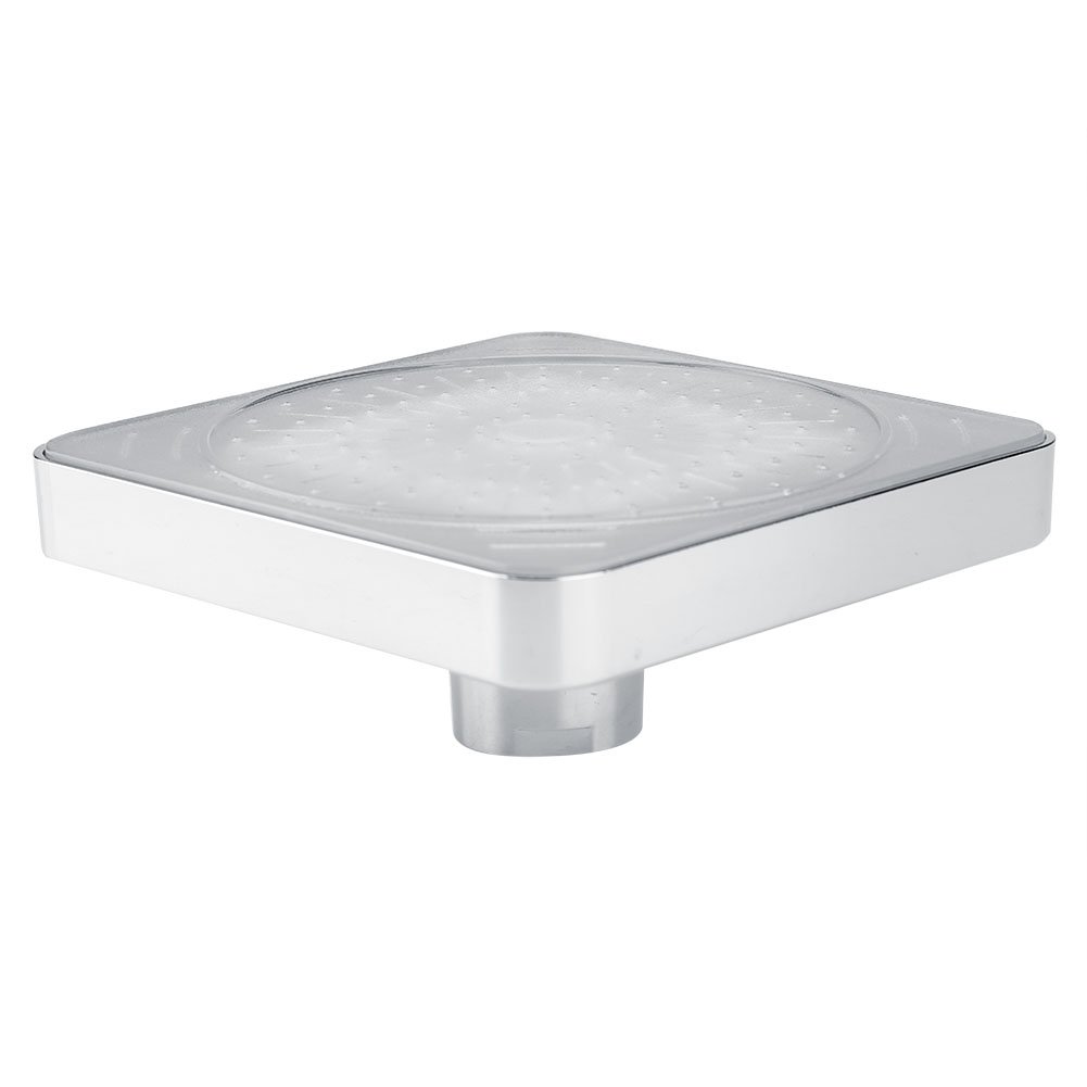 MAGT Soffione Doccia LED, 7 Colori Doccetta a LED con Luci LED Soffione a Pioggia Quadrata per il Bagno