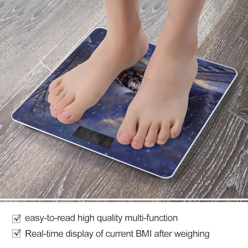 Báscula digital de baño con diseño temático y vidrio templado miniatura 5