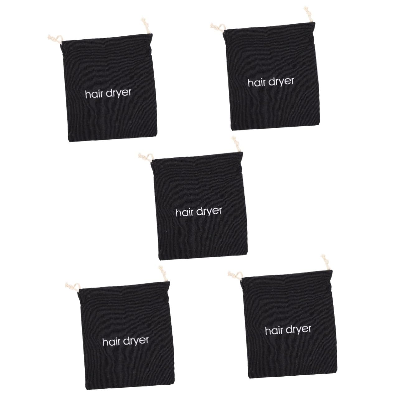 Blow Dryer Bag 5pcs Styling All Tools Rooms Container Pouch of *inch Iron Salon Cotton Hair Small Traveling Draw Room Dust Hotels Hotel for Fabric Dryer Travel Pull and Bags at