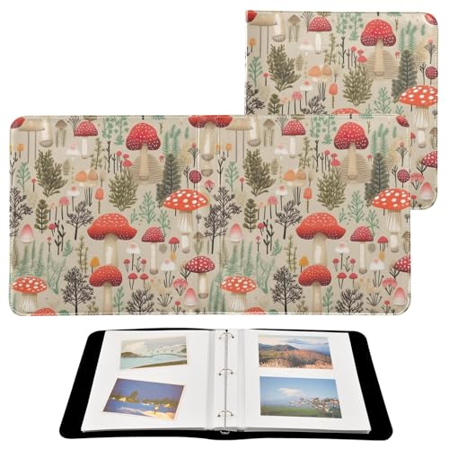Álbum de fotos adhesivo DIY Scrapbook Álbum con hongos y jungla, 3 anillas, 40 páginas, 8x10 pulgadas para recuerdos miniatura 2