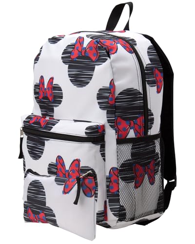 Fast Forward Disney Minnie Mouse Kids Backpack for School - 16' Girls Backpack Bookbag for Preschool Kindergarten Elementary, Size One Size, Minnie...