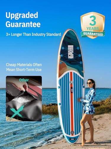 Image of Niphean Inflatable Stand Up Paddle Board with SUP Accessories, Anti-Slip EVA Deck, 10'6'' Inflatable Paddle Boards for Adults & Youth of All Skill Levels
