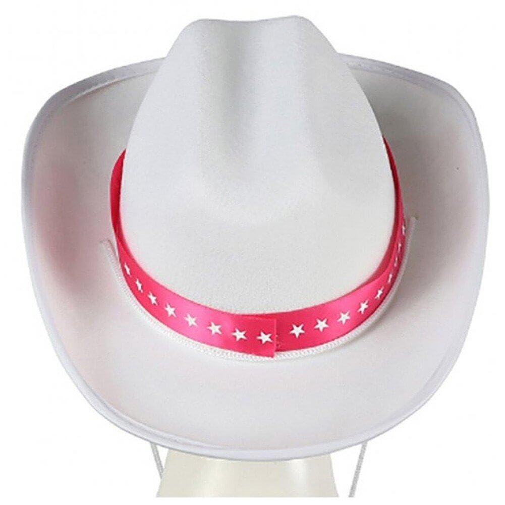 Dinntty Sombrero de Vaquero Occidental, Gorro de Vaquera de ala Ancha, Disfraz de Cosplay, Accesorio para Fiesta de Despedida de Soltera