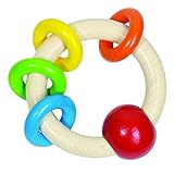 ハイメス ドイツ製 はじめての木のおもちゃ がらがら ラトル レインボーリング