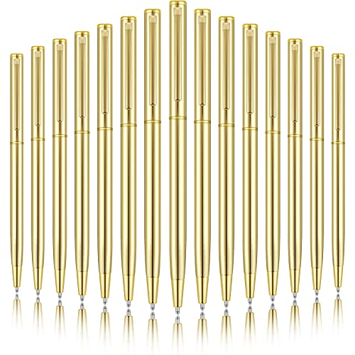 Stylo rétractable en métal doré pour éviter les taches d'encre et écrire fluide