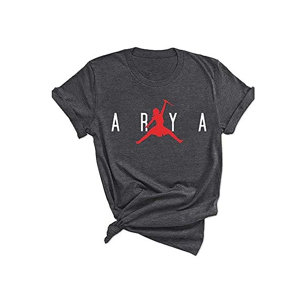 Stark-Arya-Shirt-Women-Funny-Cute-TV-Show-Graphic-Tees-Tops-for-Teen-Girls Stark Arya Shirt Women Funny Cute TV Show Graphic Tees Tops for Teen Girls Dark Grey