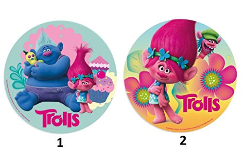 Disque Azyme Trolls - Troll DEK Décoration Gâteau Enfant - 20 cm - 021-1