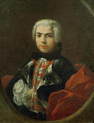 Tableau Carlo Broschi Farinelli habillage grand mur vide salon chambre Jacopo Amigoni