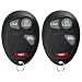 KeylessOption Keyless Entry Remote Control Van Key Fob Replacement for L2C0007T (Pack of 2)