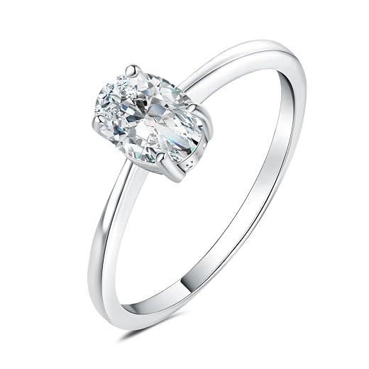 JewelryPalace Moissanite Engagement Ring