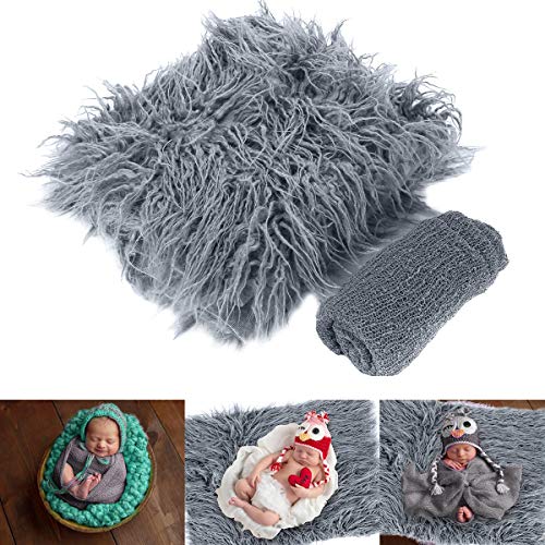 Winmany Newborn Baby Photo Props Wraps & Photography Mat Soft Faux Fur Photography