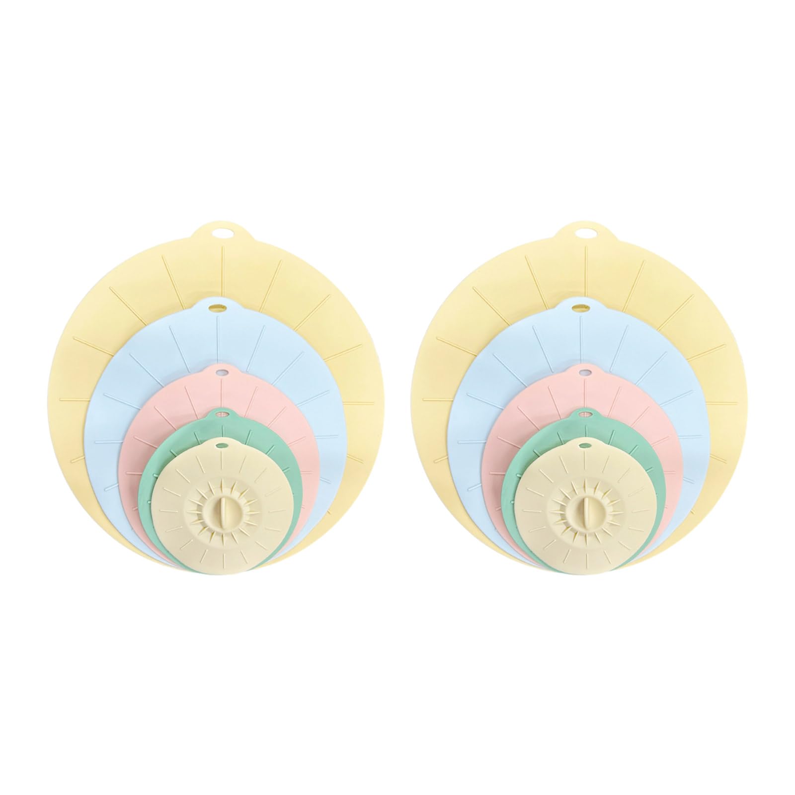 10 Piece Flexible Silicone Covers Freezer Safe Easy Silicone Food Covers Leak Proof Efficient Dishwasher Safe Food Savers