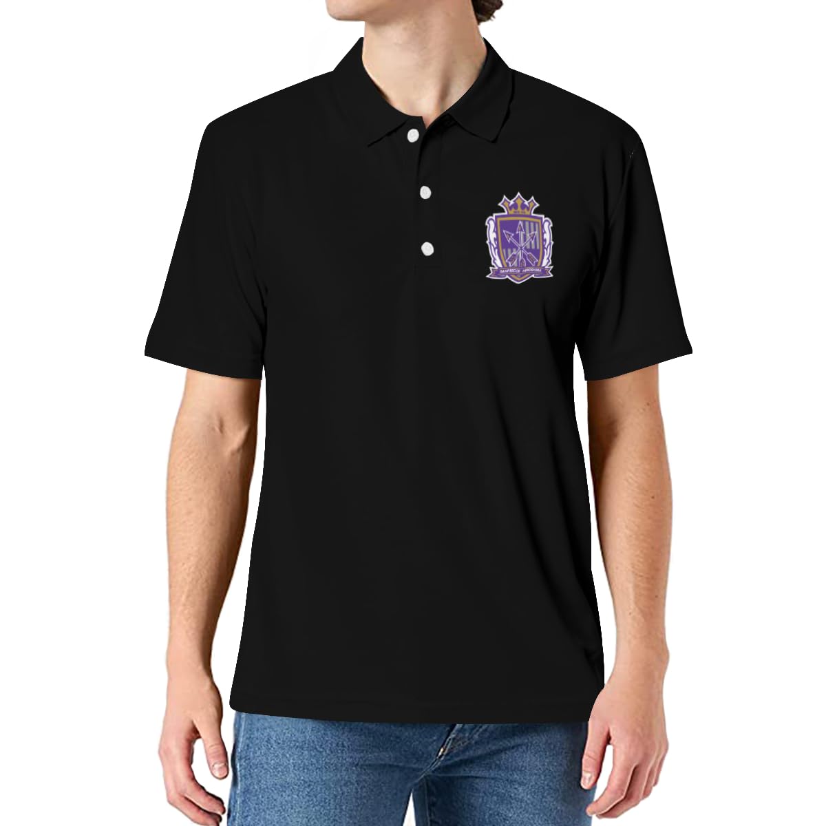 Amazon.co.jp: ポロシャツ メンズ サンフレッチェ広島 半袖 襟