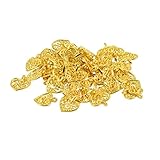 50 colgantes de filigrana con corte de corazón hueco, accesorios de joyería